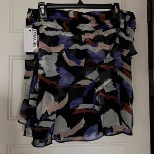 Nine West Printed Skirt